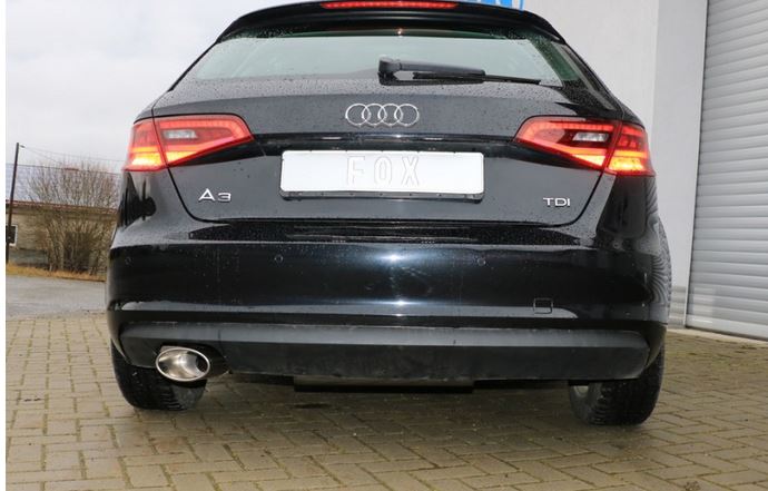 Audi A3 - 8V Sportback Endschalldämpfer einseitig - 160x90 Typ 38
