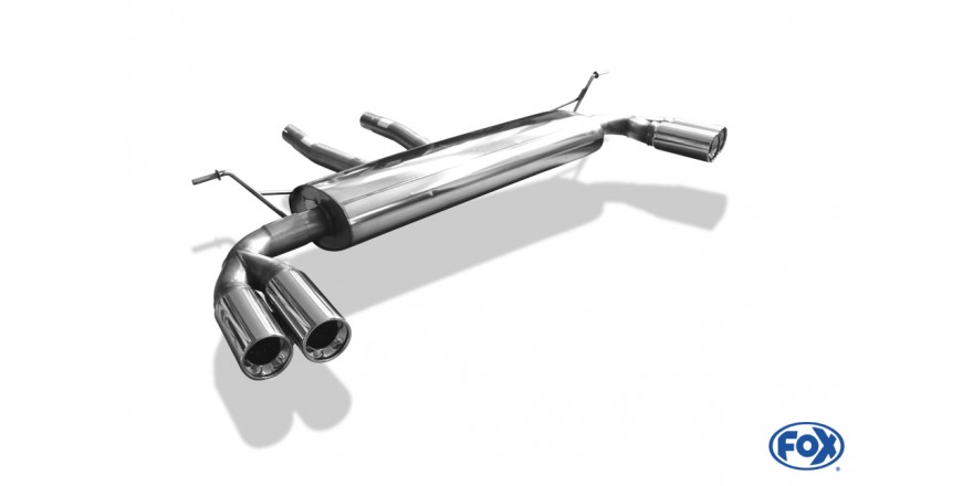 Endschalldämpfer rechts/links mit Y-Verbindungsrohr - 2x90 Typ 13 rechts/links