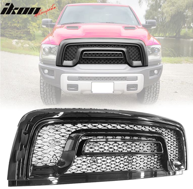 REBEL STYLE OBERES GITTER ERSATZ MATTSCHWARZ (RAM 1500 2015-2018)