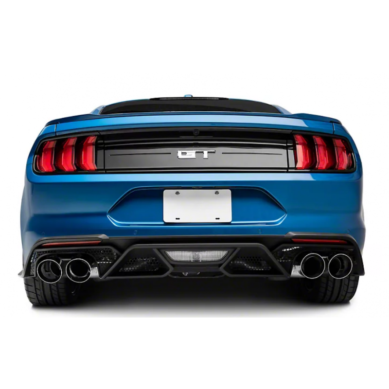 GT500 STYLE REAR DIFFUSER - QUAD TIPS (MUSTANG 2015-2017 ECOBOOST PREMIUM, GT PREMIUM)