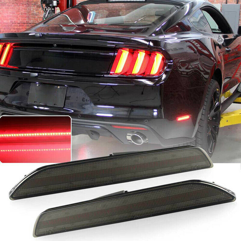 Ford Mustang 2015 - 2019 Sidemarker Black Smoked