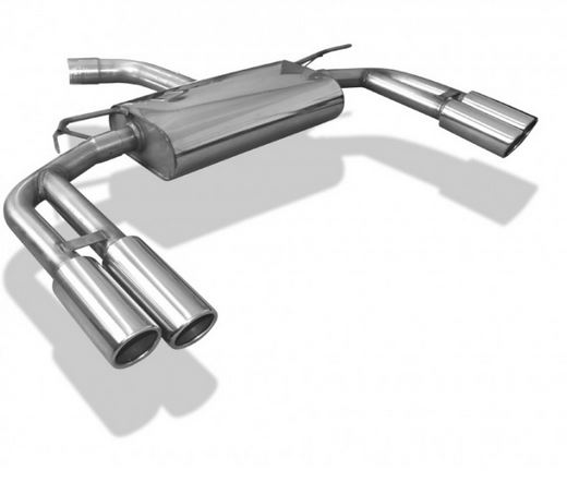 8V Limousine "ohne S-Line" Endschalldämpfer quer Ausgang rechts/links - 2x80 Typ 16 rechts/links
