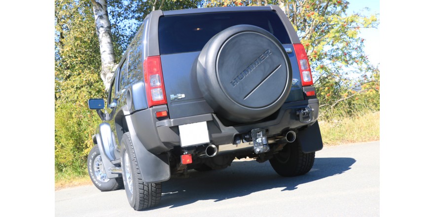 Endschalldämpfer quer Ausgang rechts/links - 1x100 Typ 25 rechts/links