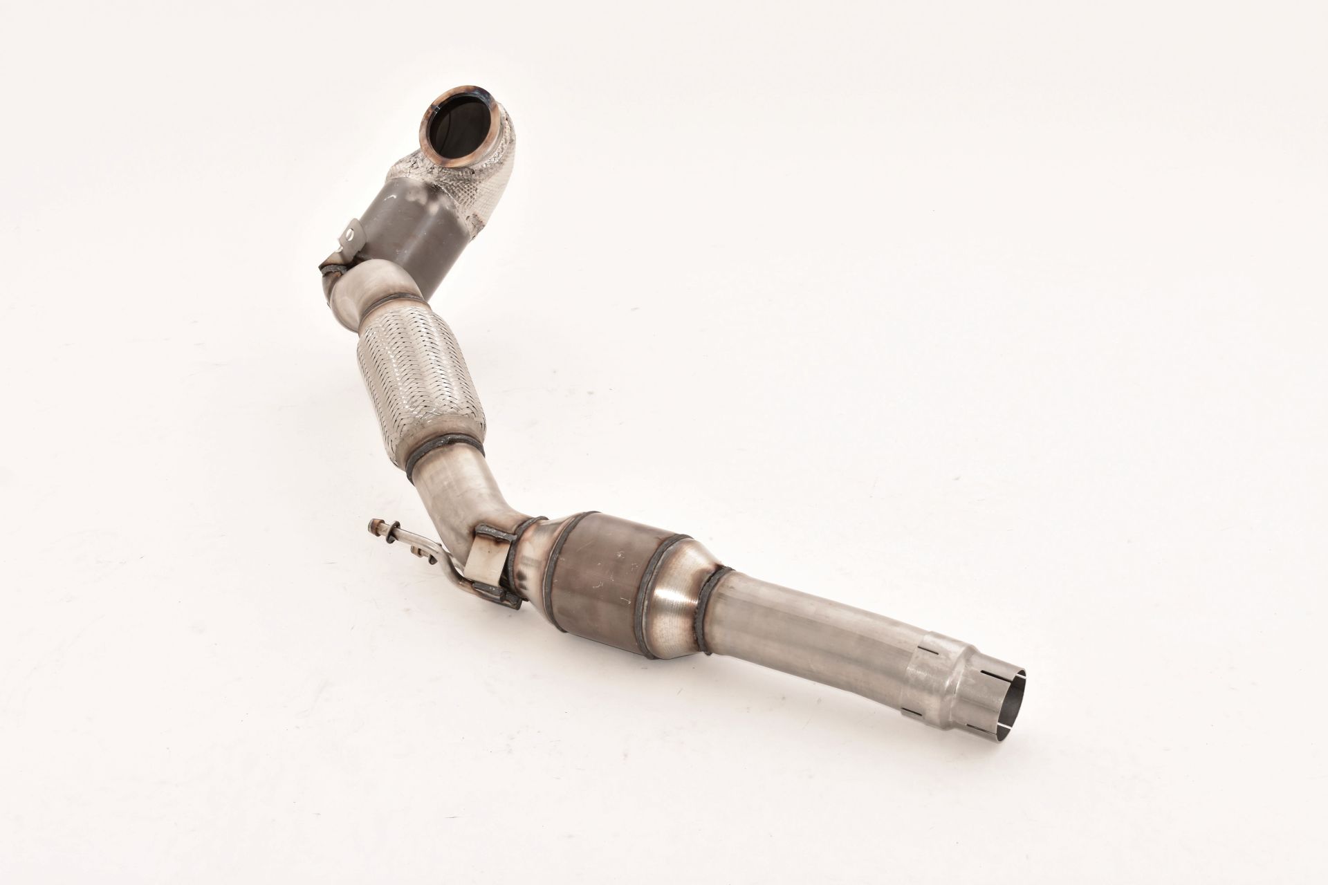 HJS 76MM DOWNPIPE MIT 200 ZELLEN SPORT-KAT. EDELSTAHL