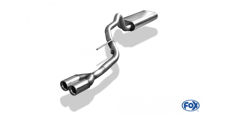 Anschluss 63,5mm Endschalldämpfer - 2x80 Typ 13