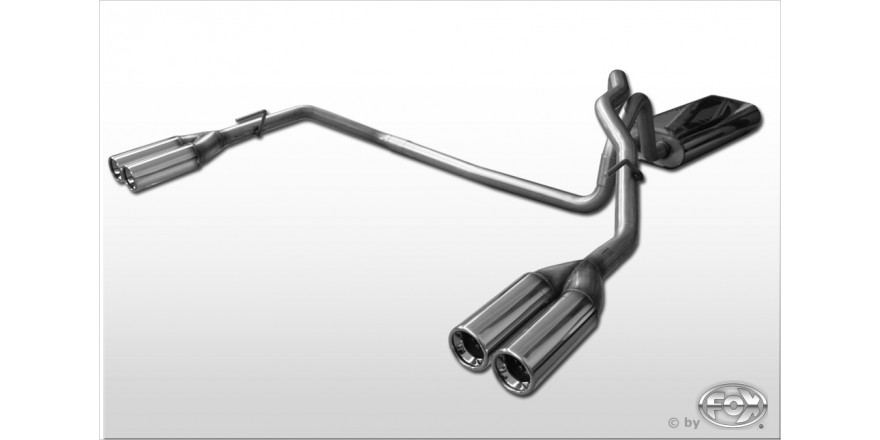 Endschalldämpfer Ausgang rechts/links - 2x80 Typ 13 rechts/links