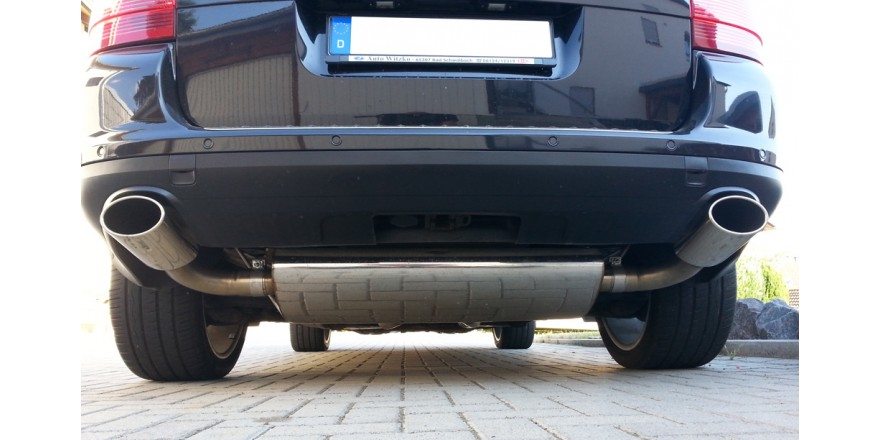 Endschalldämpfer rechts/links inkl. Y-Adapter - 140x90 Typ 32 rechts/links