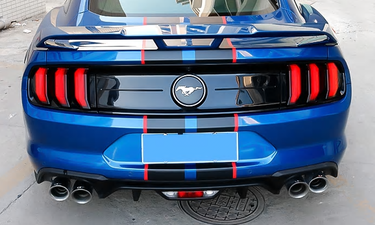 Schwarze Rückscheinwerfer Abdeckungen