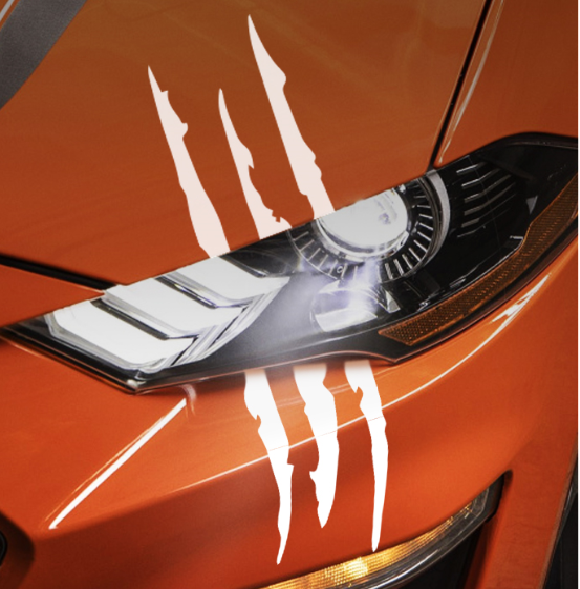 Ford Mustang Scheinwerfer Ghost Claw Aufkleber