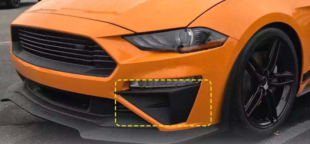 Front Stoßstangen Einsatz Schwarz Matt