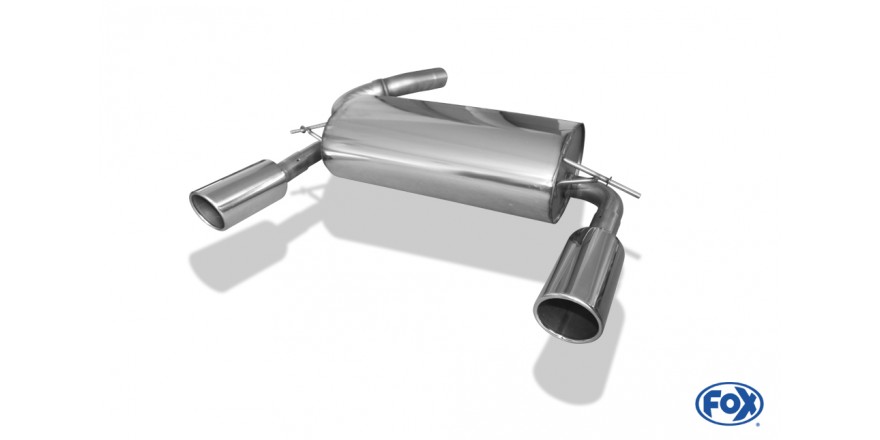 Endschalldämpfer Ausgang rechts/links - 1x100 Typ 17 rechts/links