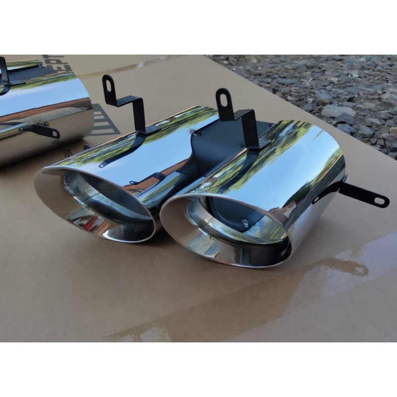 REAR DIFFUSER EXHAUST TIPS GT500 KPL. (MUSTANG 2015-2020 GT PREMIUM, ECOBOOST PREMIUM)