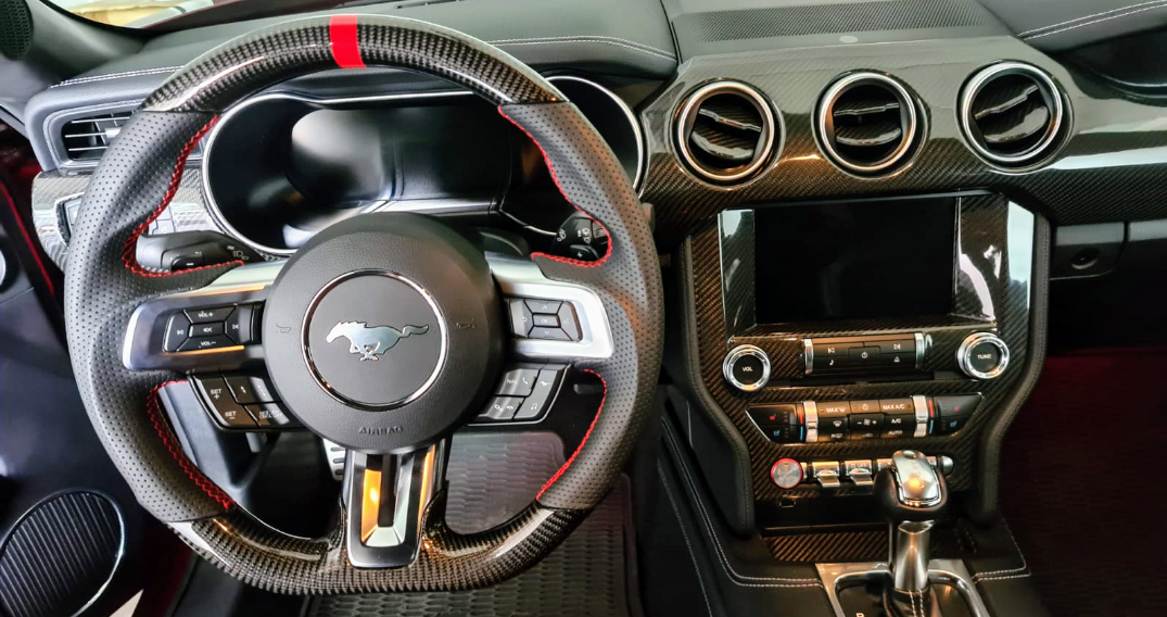 Ford Mustang Voll Carbon Leder Lenkrad
