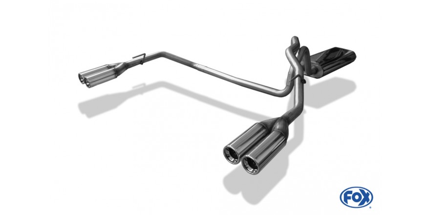 Endschalldämpfer Ausgang rechts/links - 2x80 Typ 13 rechts/links