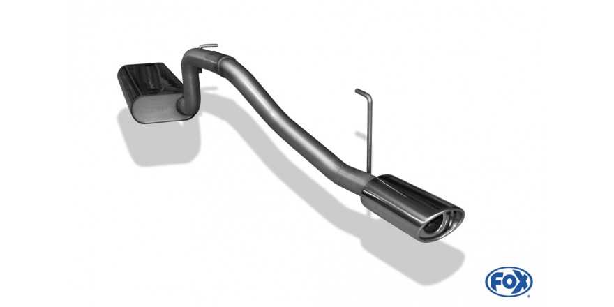 Endschalldämpfer einflutig - 115x85 Typ 33