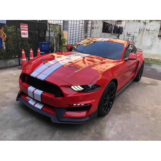 Frontstoßstange im GT350-Stil + Blinker LED / DRL (FORD MUSTANG 2018-2020 EcoBoost, GT)