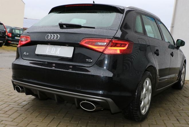 Audi A3 - 8V Sportback Endschalldämpfer Ausgang rechts/links - 160x90 Typ 38 rechts/links