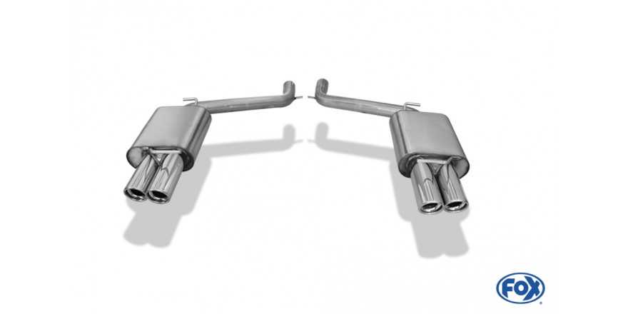 Endschalldämpfer rechts/links Doppelrohr - 2x80 Typ 17 rechts/links