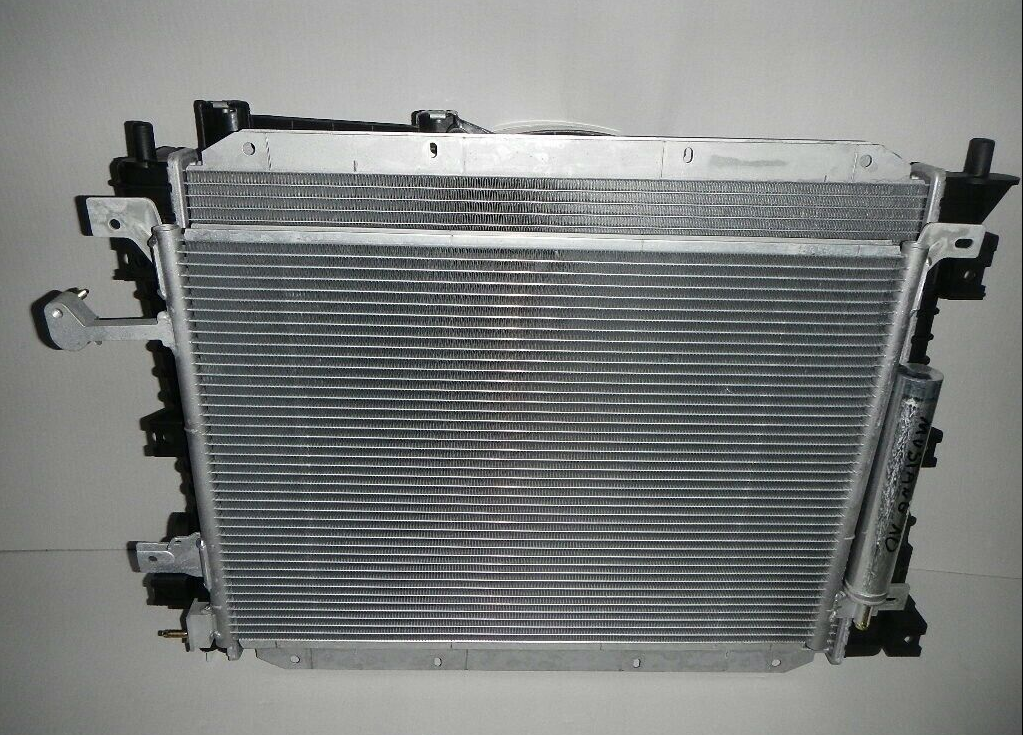 Wasserkühler & Kühlerlüfter & Kondensator Satz für Ford Mustang 2010-2014