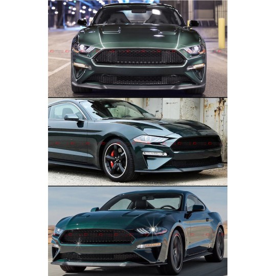 Oberer & Unterer BULLITT STYLE Grill (MUSTANG 2018-2021GT, ECOBOOST)