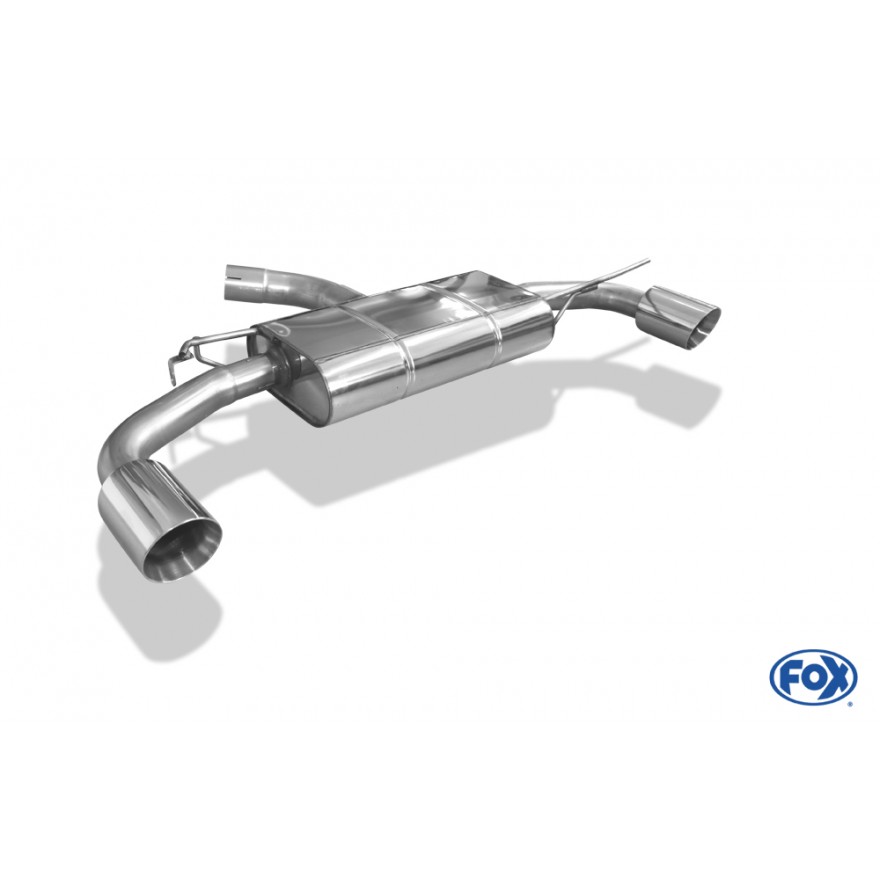 Fox VW Golf VII - 2,0l GTI Endschalldämpfer rechts/links - 1x100 Typ 25 rechts/links