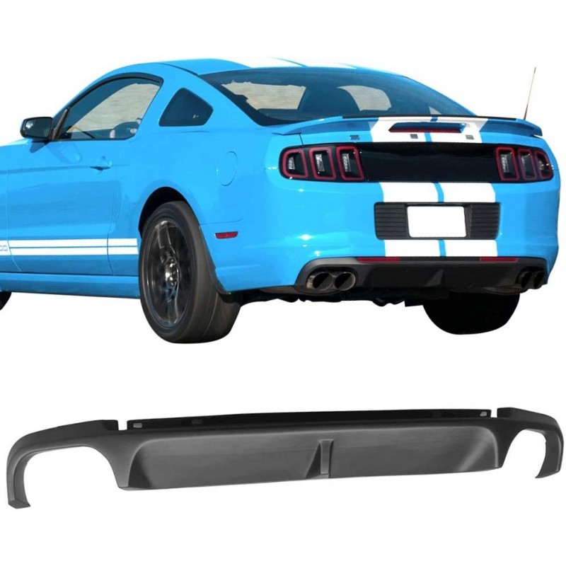 GT500 Style Quad Hole Rear Bumper Diffuser
