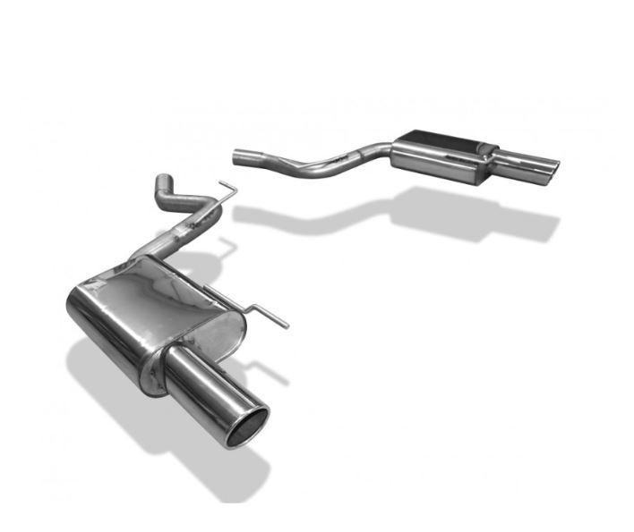 Ford Mustang Coupe & Cabrio - 4-Zylinder Endschalldämpfer rechts/links - 1x100 Typ 16 rechts/links