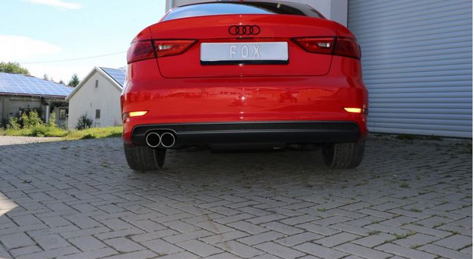 Audi A3 - 8V Limousine "mit S-Line" Endschalldämpfer - 2x80 Typ 16