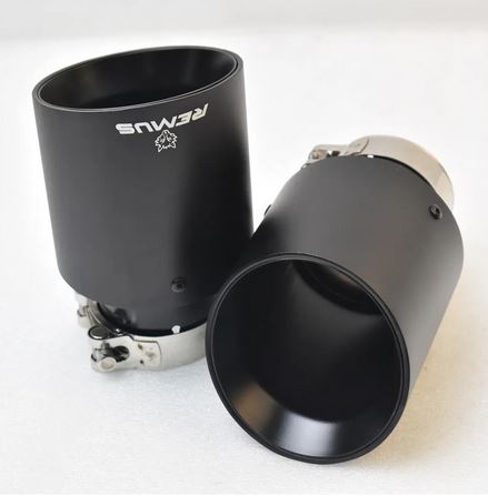 Auspuffblenden Matt Schwarz